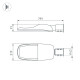 Уличный консольный светильник Arlight OXOR-TURI-799х319-240W Day4000 (GR, 144x75 deg, 230V) 053877