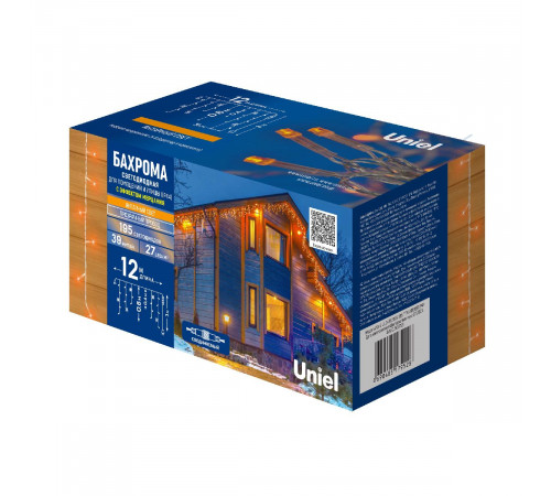 Уличная гирлянда Uniel ULD-B12006-195/TTK AMBER IP44 UL-00010883 Уличная гирлянда Uniel ULD-B12006-195/TTK AMBER IP44 UL-00010883