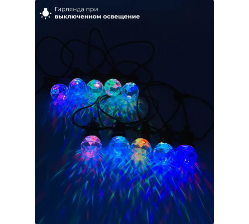 Светодиодная гирлянда Призма Laitcom (LTC) BLL10P-11-1M Светодиодная гирлянда Призма Laitcom (LTC) BLL10P-11-1M