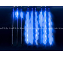 Уличная светодиодная гирлянда (UL-00000167) Uniel занавес 220V синий ULD-E1505-336/DTK BLUE IP44 TWISTED METEOR
