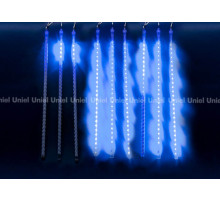 Уличная светодиодная гирлянда (UL-00000167) Uniel занавес 220V синий ULD-E1505-336/DTK BLUE IP44 TWISTED METEOR