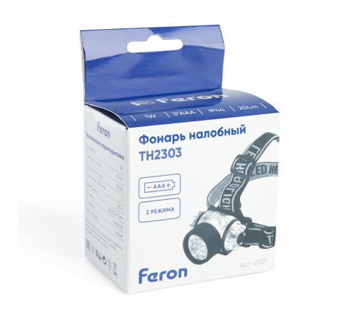 Фонарь налобный Feron TH2303 41707 Фонарь налобный Feron TH2303 41707