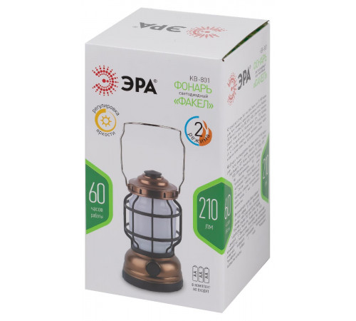 Фонарь кемпинговый Факел на батарейках Эра KB-801 Б0054042 Фонарь кемпинговый Факел на батарейках Эра KB-801 Б0054042