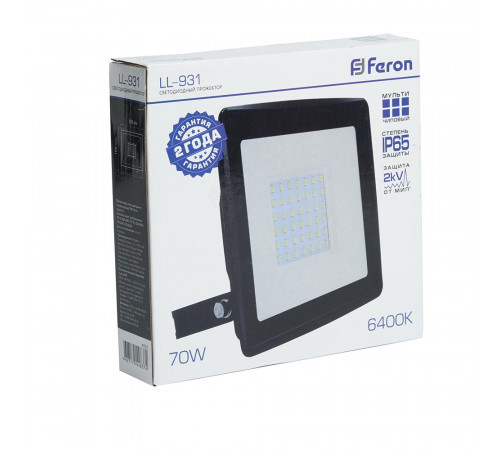 Светодиодный прожектор Feron LL-931 70W 6400K 41551 Светодиодный прожектор Feron LL-931 70W 6400K 41551