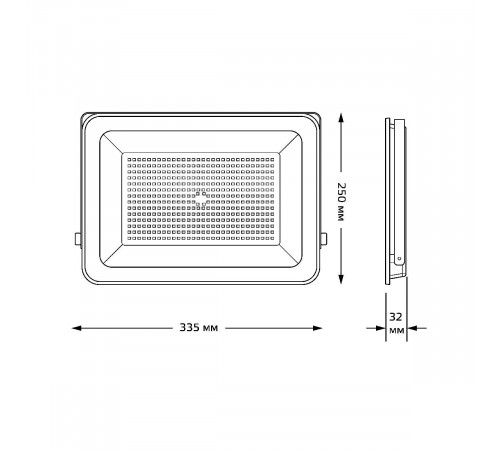 Прожектор светодиодный Gauss Qplus 150W 6500К 690511150 Прожектор светодиодный Gauss Qplus 150W 6500К 690511150
