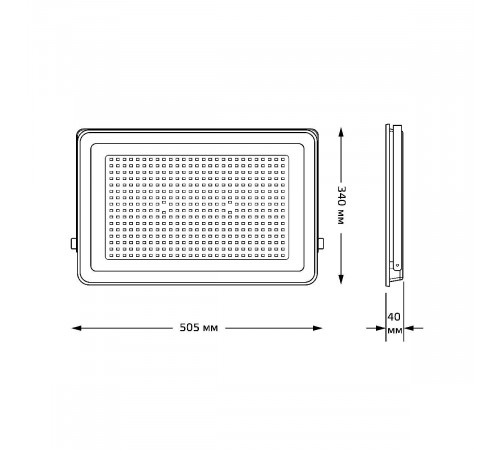 Прожектор светодиодный Gauss Qplus 300W 6500К 690511300 Прожектор светодиодный Gauss Qplus 300W 6500К 690511300