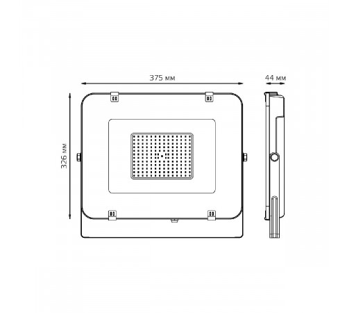 Прожектор светодиодный Gauss Elementary 150W 6500К 691511150 Прожектор светодиодный Gauss Elementary 150W 6500К 691511150