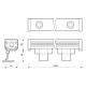 Линейный прожектор Arlight AR-LINE-1000-24W Warm3000 (GR, 30 deg, 230V) 024303(1)