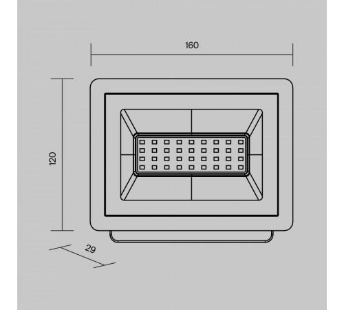 Прожектор Maytoni Flood FL001-L30B6K Прожектор Maytoni Flood FL001-L30B6K