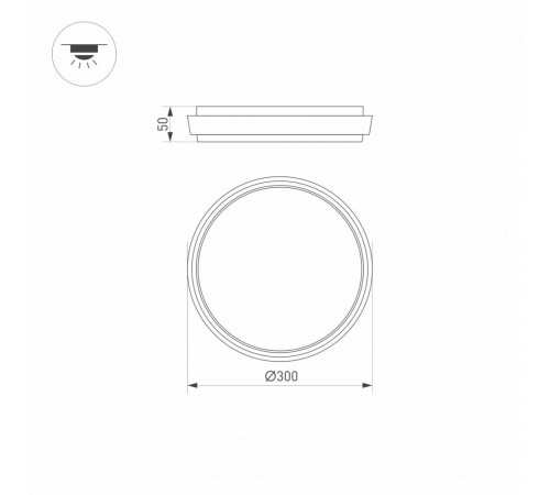 Уличный светодиодный светильник Arlight LGD-Giro-R300-30W Warm3000 029950