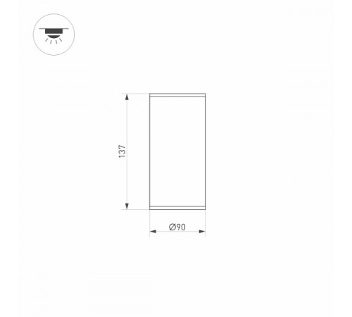 Уличный светодиодный светильник Arlight LGD-Forma-Surface-R90-12W Day4000 032576 Уличный светодиодный светильник Arlight LGD-Forma-Surface-R90-12W Day4000 032576
