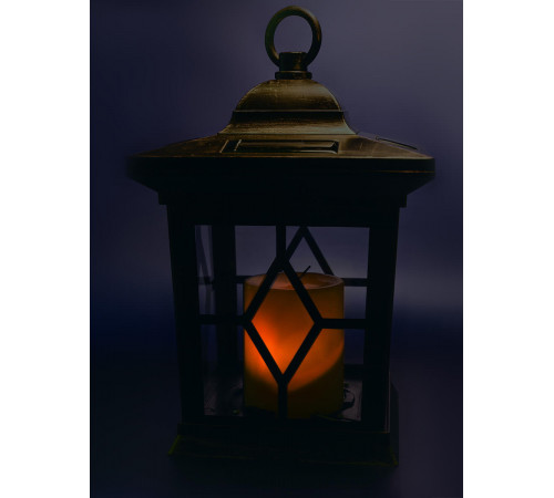 Подвесной светильник на солнечных батареях (10227) Uniel USL-S-180/PT220 Bronze lantern