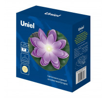 Светильник на солнечной батарее Uniel USL-S-828/PT060 PURPLE WATERLILY UL-00011601
