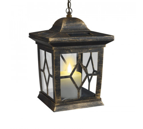 Подвесной светильник на солнечных батареях (10227) Uniel USL-S-180/PT220 Bronze lantern