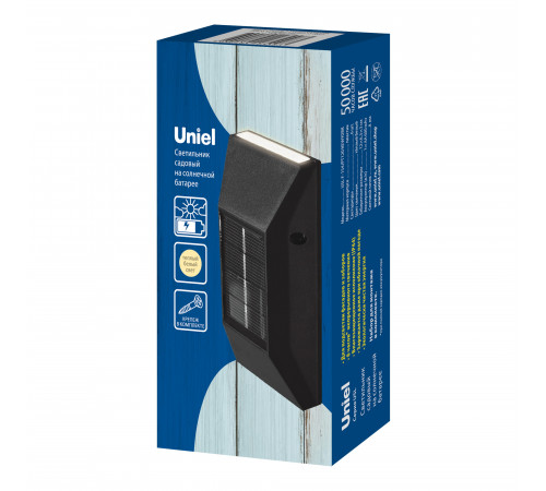 Уличный настенный светильник на солнечной батарее Uniel USL-F-154/PT120 NEWYORK UL-00009370 Уличный настенный светильник на солнечной батарее Uniel USL-F-154/PT120 NEWYORK UL-00009370