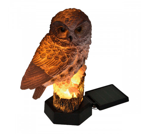 Садовый светильник на солнечной батарее Uniel USL-S-829/PM290 BROWN OWL UL-00011605 Садовый светильник на солнечной батарее Uniel USL-S-829/PM290 BROWN OWL UL-00011605