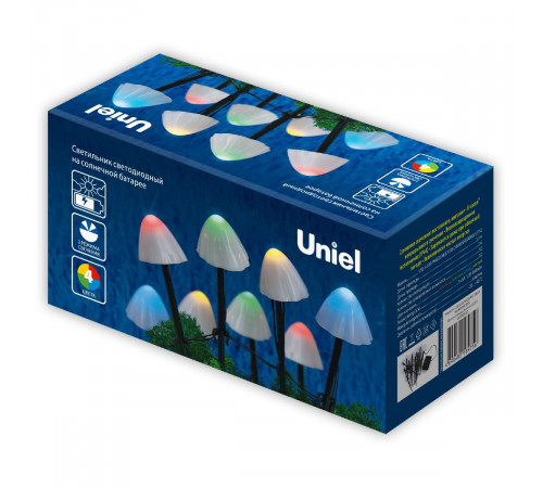 Садовый светильник на солнечной батарее Uniel USL-S-830/PM020 MULTICOLOR MUSHROOMS SET12 UL-00011676 Садовый светильник на солнечной батарее Uniel USL-S-830/PM020 MULTICOLOR MUSHROOMS SET12 UL-00011676