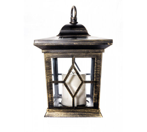 Подвесной светильник на солнечных батареях (10227) Uniel USL-S-180/PT220 Bronze lantern