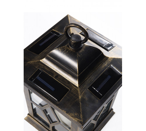 Подвесной светильник на солнечных батареях (10227) Uniel USL-S-180/PT220 Bronze lantern
