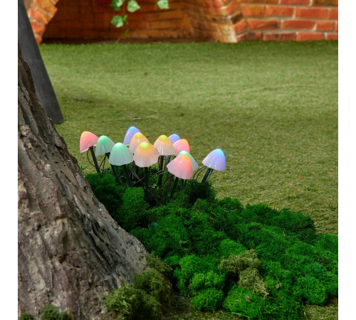Садовый светильник на солнечной батарее Uniel USL-S-830/PM020 MULTICOLOR MUSHROOMS SET12 UL-00011676 Садовый светильник на солнечной батарее Uniel USL-S-830/PM020 MULTICOLOR MUSHROOMS SET12 UL-00011676