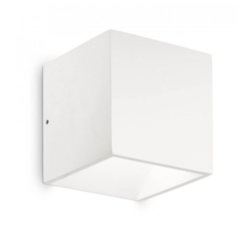 Уличный настенный светодиодный светильник Ideal Lux Rubik AP1 Bianco 149745 Уличный настенный светодиодный светильник Ideal Lux Rubik AP1 Bianco 149745