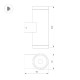 Уличный настенный светильник Arlight LGD-RAY-WALL-TWIN-R65-2x12W Day4000 044232