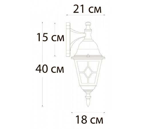 Уличный настенный светильник Arte Lamp Madrid A1542AL-1BN Уличный настенный светильник Arte Lamp Madrid A1542AL-1BN