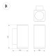 Уличный настенный светильник Arlight LGD-EVO-WALL-TWIN-S100x100-2x12W Day4000 (GR, 44 deg, 230V) 046194
