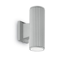 Уличный настенный светильник Ideal Lux Base AP2 Grigio 129440