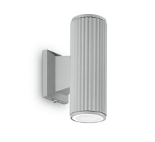 Уличный настенный светильник Ideal Lux Base AP2 Grigio 129440