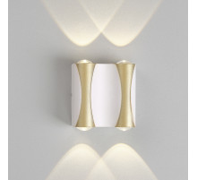 Уличный настенный светильник Crystal Lux CLT 022W2 WH-GO 4000K