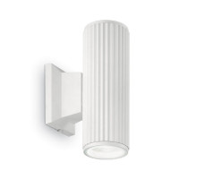 Уличный настенный светильник Ideal Lux Base AP2 Bianco 129457
