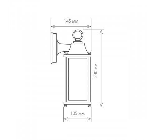 Уличный настенный cветильник Elektrostandard 1008D Brick черный 4690389106743 Уличный настенный cветильник Elektrostandard 1008D Brick черный 4690389106743