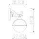 Уличный настенный светильник Arte Lamp Monaco A1492AL-1BK