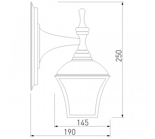 Уличный настенный cветильник Elektrostandard Apus D черное золото GL 1009D 4690389134128 Уличный настенный cветильник Elektrostandard Apus D черное золото GL 1009D 4690389134128