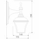 Уличный настенный cветильник Elektrostandard Apus D черное золото GL 1009D 4690389134128