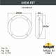Уличный настенный светильник Fumagalli Lucia 1R3.000.000.AYE27CL1