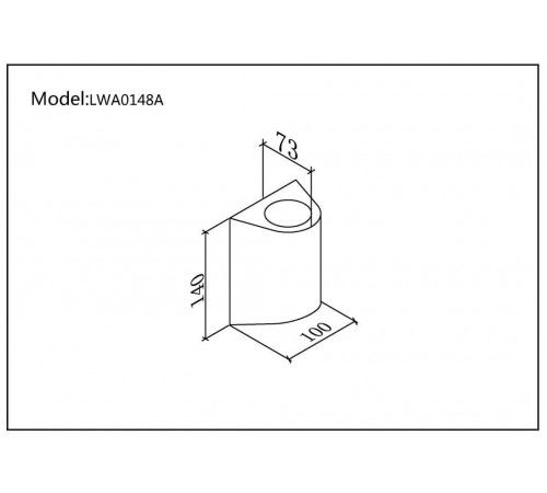 Уличный настенный светильник DesignLed LW-A0148A-BL-WW 002803 Уличный настенный светильник DesignLed LW-A0148A-BL-WW 002803