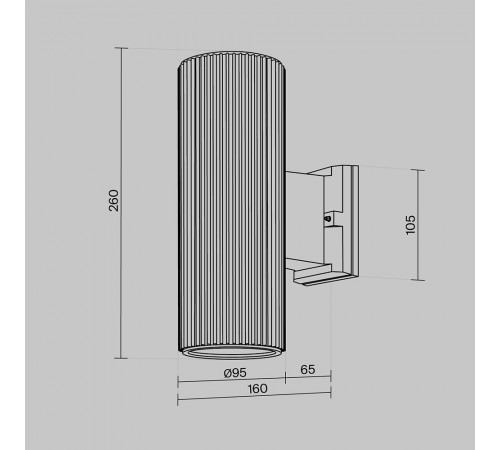Уличный настенный светильник Maytoni Rando O419WL-02W Уличный настенный светильник Maytoni Rando O419WL-02W