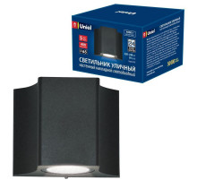 Уличный настенный светодиодный светильник (UL-00006799) Uniel ULU-S24A-5W/4000K IP65 Black