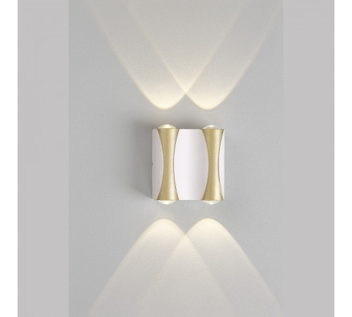 Уличный настенный светильник Crystal Lux CLT 022W2 WH-GO 4000K Уличный настенный светильник Crystal Lux CLT 022W2 WH-GO 4000K