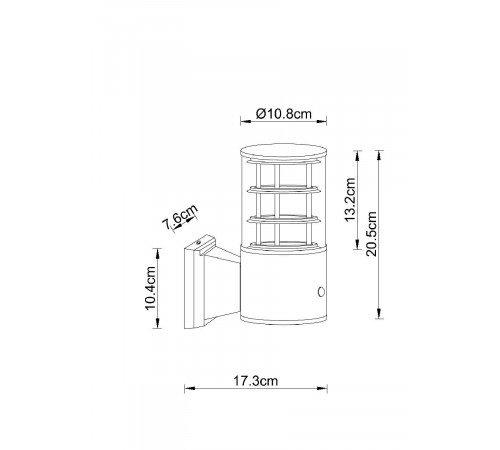 Уличный настенный светильник Arte Lamp Tokyo A5316AL-1BK Уличный настенный светильник Arte Lamp Tokyo A5316AL-1BK