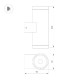Уличный настенный светильник Arlight LGD-RAY-WALL-TWIN-R65-2x12W Warm3000 044231