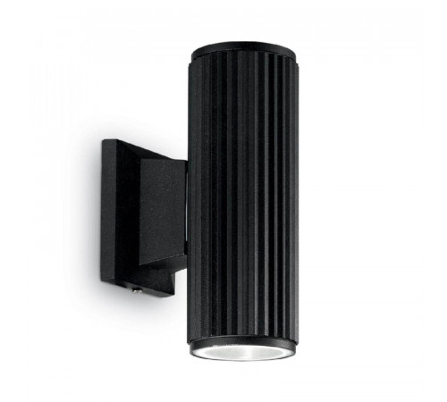 Уличный настенный светильник Ideal Lux Base AP2 Nero 129433 Уличный настенный светильник Ideal Lux Base AP2 Nero 129433