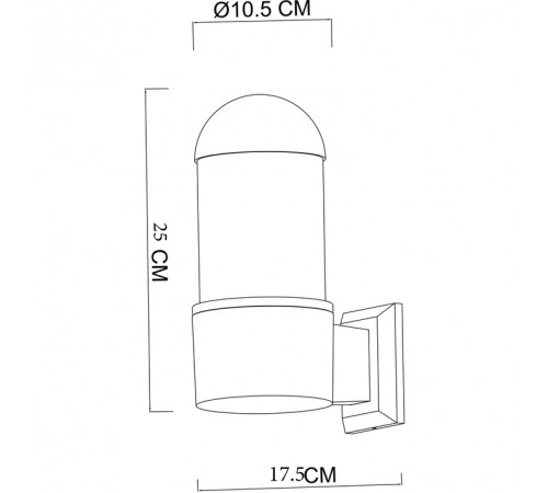 Уличный настенный светильник Arte Lamp Coppia A5217AL-1BK Уличный настенный светильник Arte Lamp Coppia A5217AL-1BK