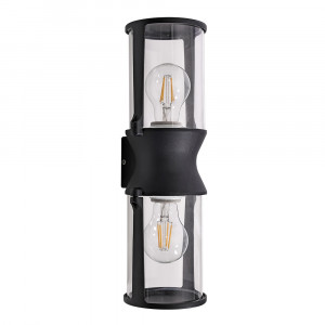 Уличный настенный светильник Arte Lamp Minchir A8306AL-2BK