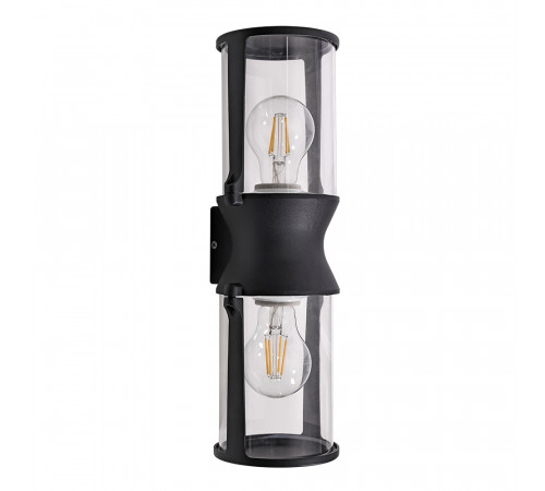 Уличный настенный светильник Arte Lamp Minchir A8306AL-2BK