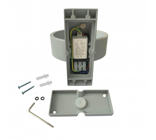 Уличный настенный светильник Uniel ULU-S34A-8W/4000K IP65 GREY UL-00009350 Уличный настенный светильник Uniel ULU-S34A-8W/4000K IP65 GREY UL-00009350