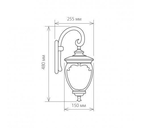 Уличный настенный светильник Elektrostandard Andromeda D (GLYF-8024D) 4690389042676