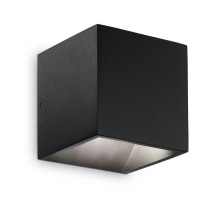 Уличный настенный светодиодный светильник Ideal Lux Rubik AP1 Nero 142302